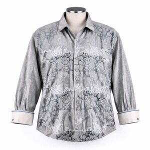 Robert Graham LE 276/340 Men's 3XL Embroidered Flip Cuff Limited Edition Shirt